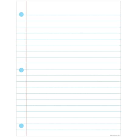 Smart Poly™ Notebook Page Chart, Dry-Erase Surface, 17in X 22in